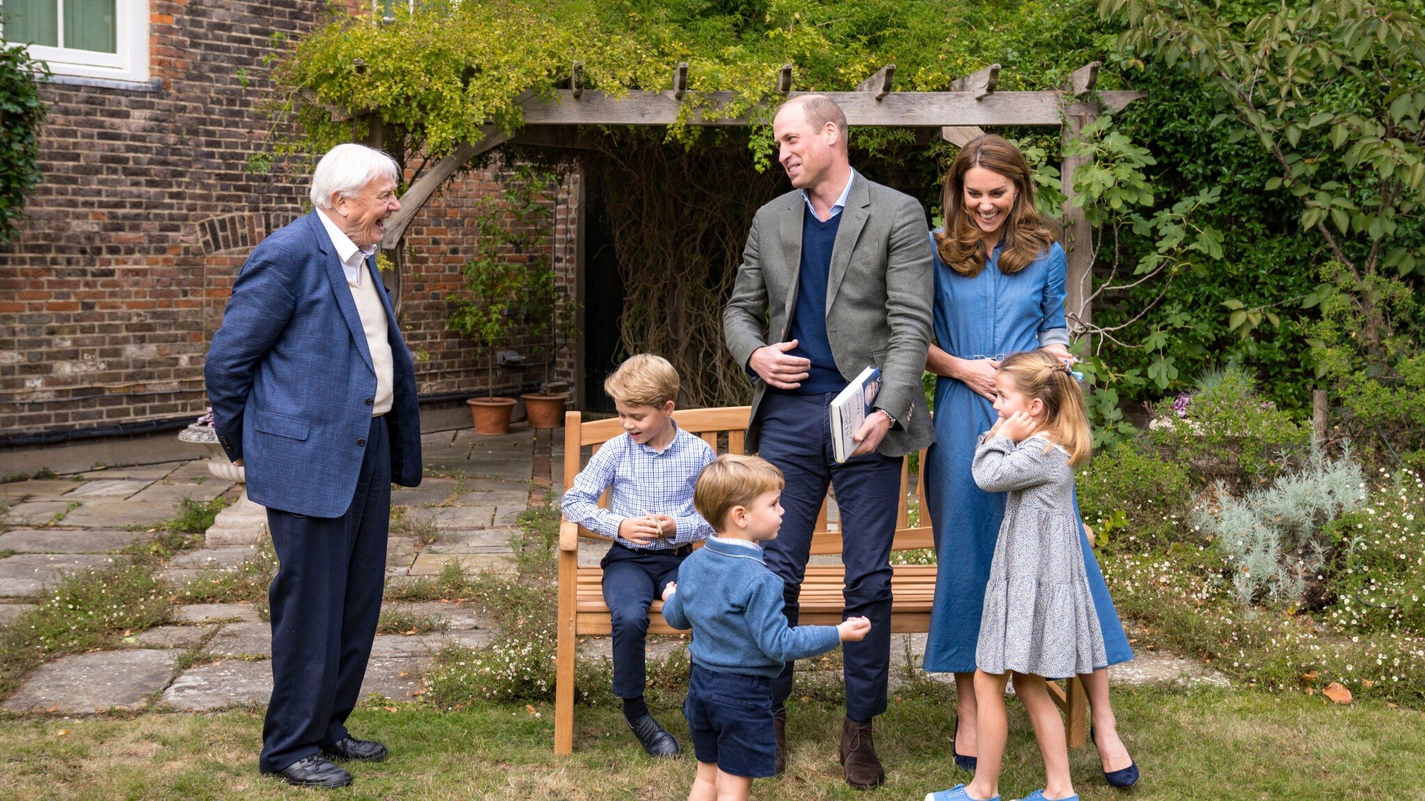 David Attenborough broke the Instagram record, celebrating it with Prince William and his children