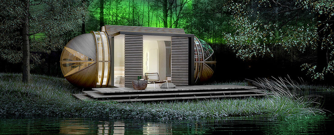 Ekologická dovolená v luxusu: s těmito přenosnými chatkami žádný problém
