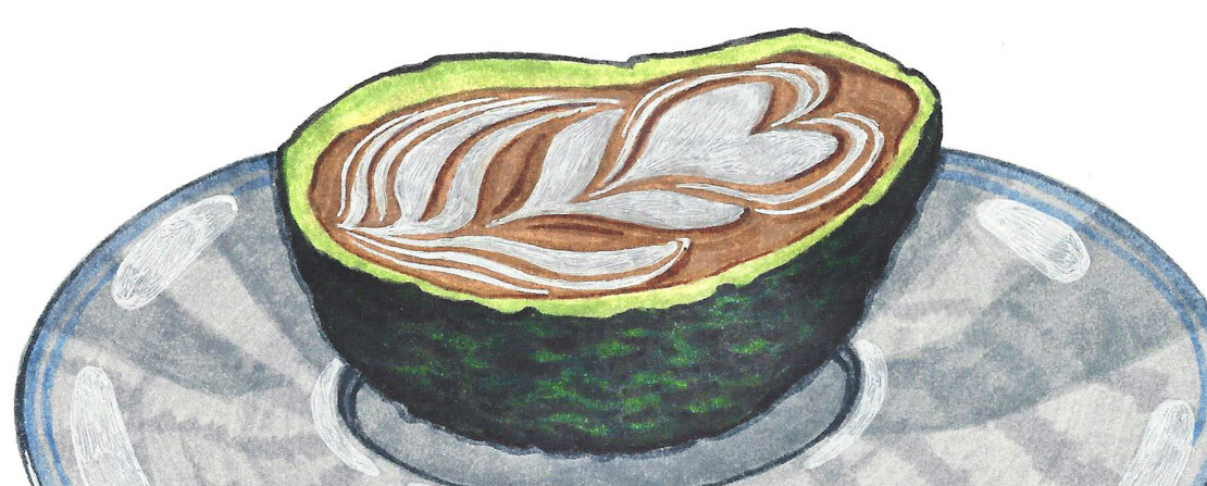 Nový hit Instagramu, co uhranul Austrálii: latté ve slupce od avokáda