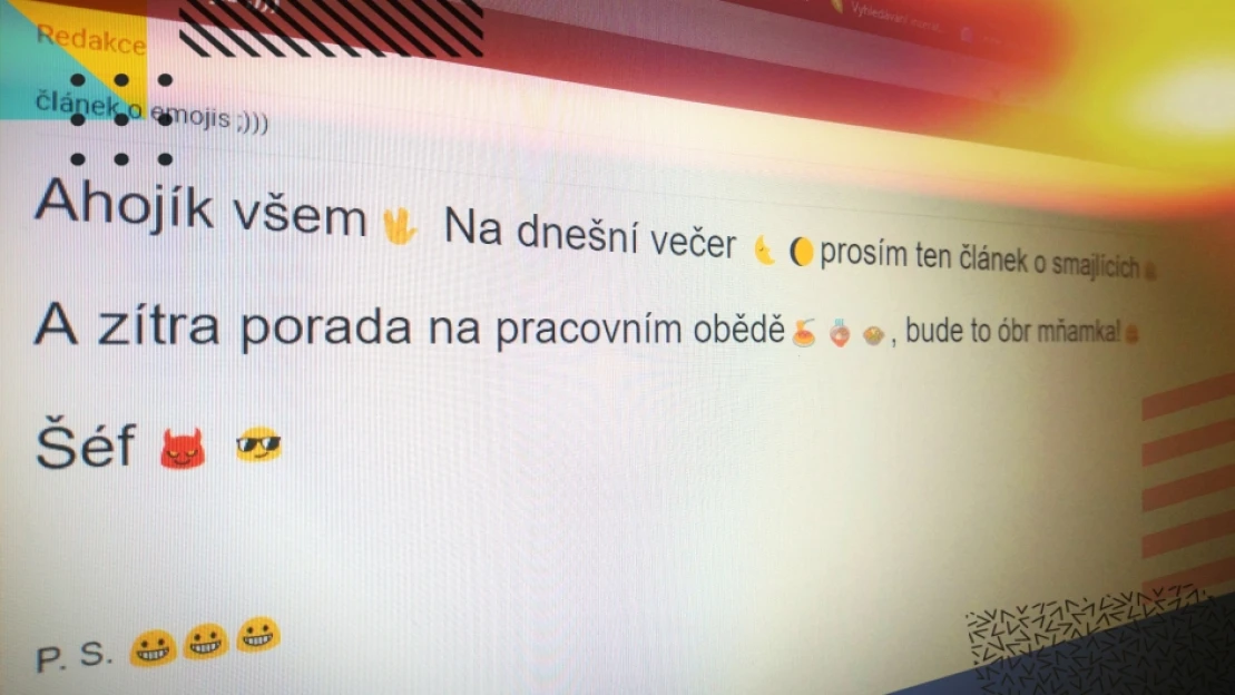 Používáte v práci smajlíky? Budete za neschopné