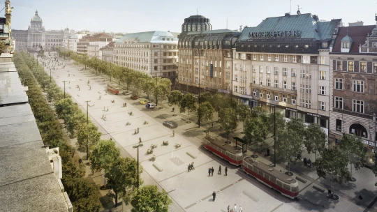 Tramvaje místo Sherwoodu a&nbsp;korzo přes centrum. Praha nechce měnit jen Václavák