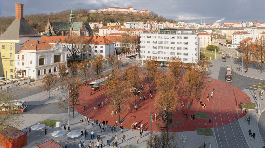 Nová brněnská výzva. Architekti Chybík + Krištof promění Mendlovo náměstí