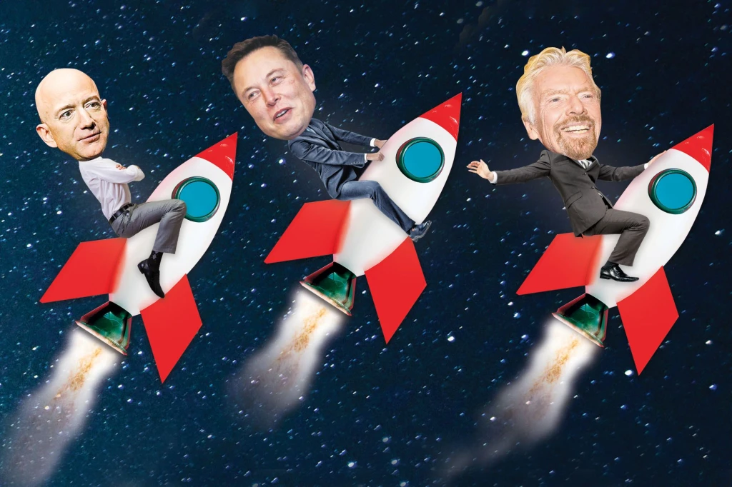 Vesmírná odysea Elona Muska, Jeffa Bezose a&nbsp;Richarda Bransona