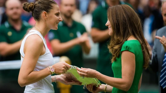 Plíšková ve finále Wimbledonu. Gratulace od vévodkyně Kate ji neminula