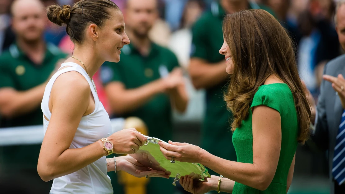 Plíšková ve finále Wimbledonu. Gratulace od vévodkyně Kate ji neminula