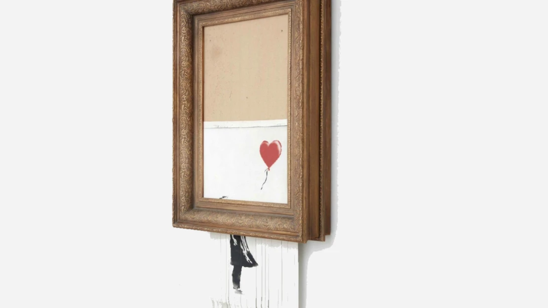 Banksy slaví rekord. Jeho skartovaný obraz se prodal za 18,5 milionu liber