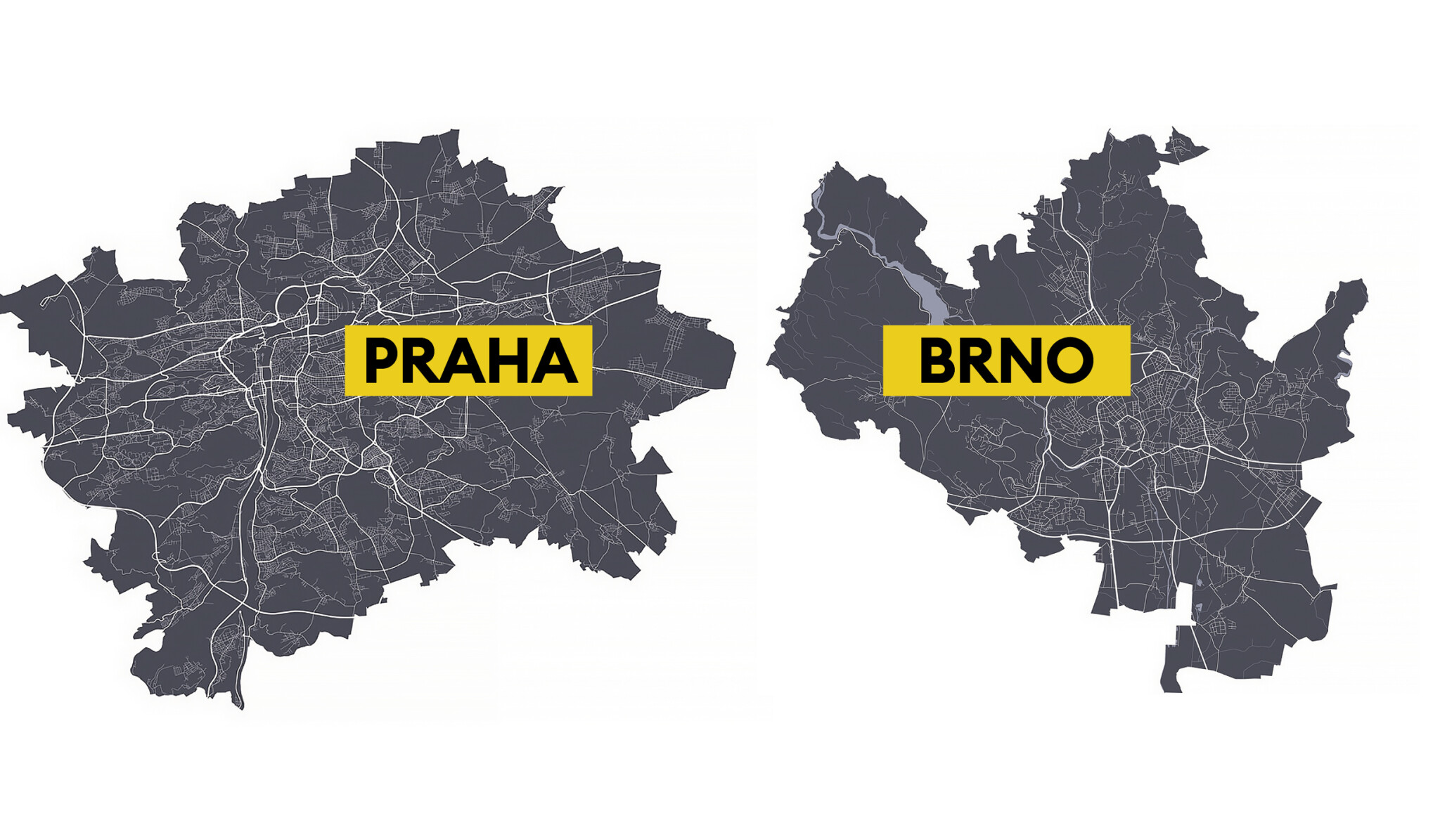 Heat mapa Prahy a Brna. Kde očekávat největší stavební a ekonomický rozvoj?