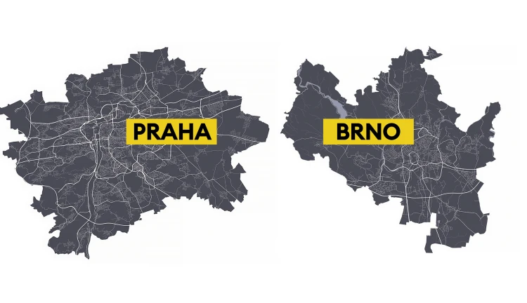 Heat mapa Prahy a&nbsp;Brna. Kde očekávat největší stavební a&nbsp;ekonomický rozvoj?
