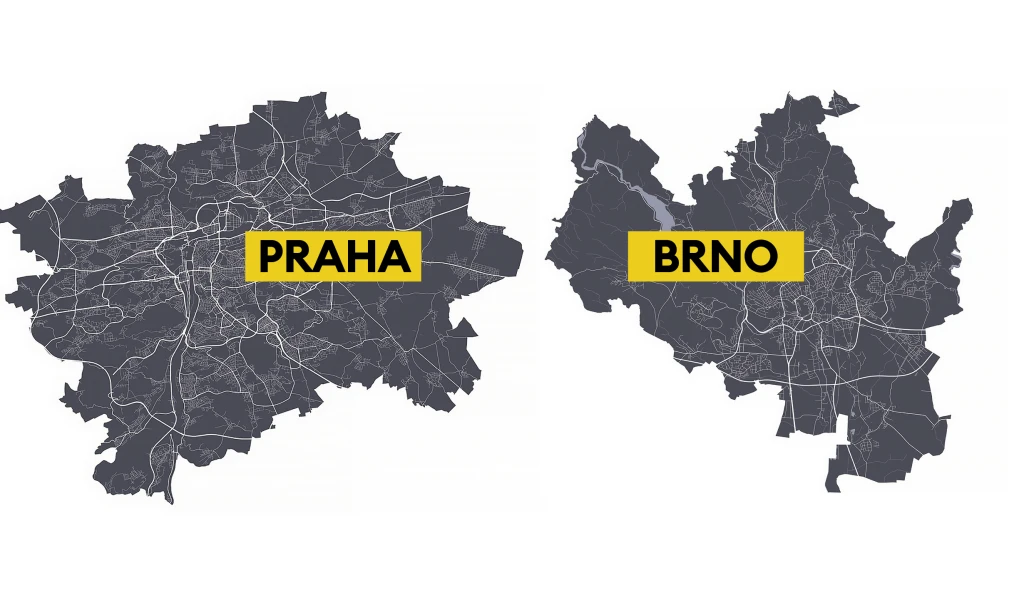 Heat mapa Prahy a&nbsp;Brna. Kde očekávat největší stavební a&nbsp;ekonomický rozvoj?