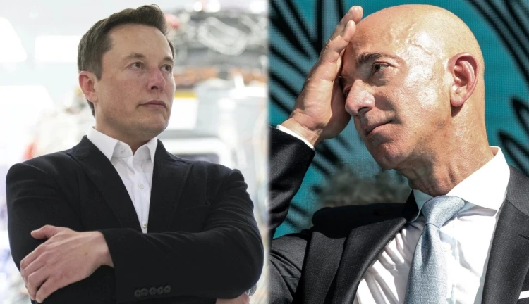 Miliardáři Elon Musk a Jeff Bezos