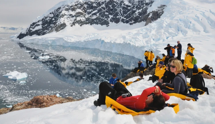 Turisté v Antarktidě