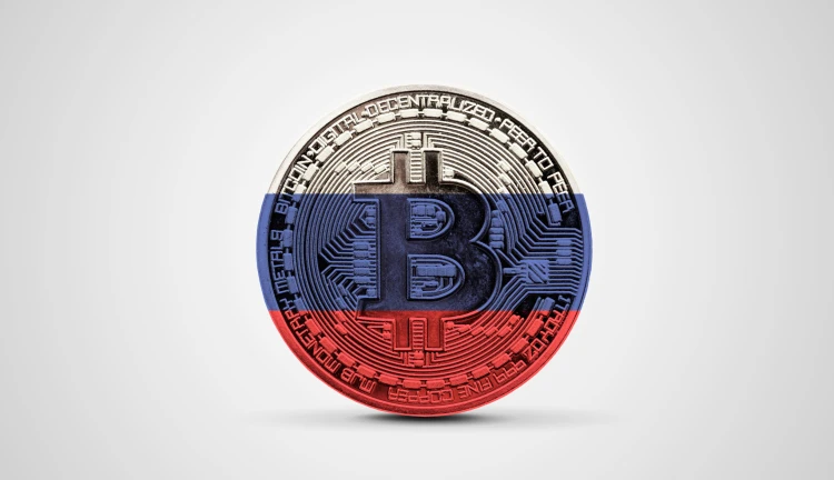 Bitcoin v barvách Ruské federace
