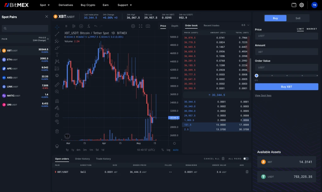 Derivátová kryptoburza BitMEX spouští spotový nákup kryptoměn