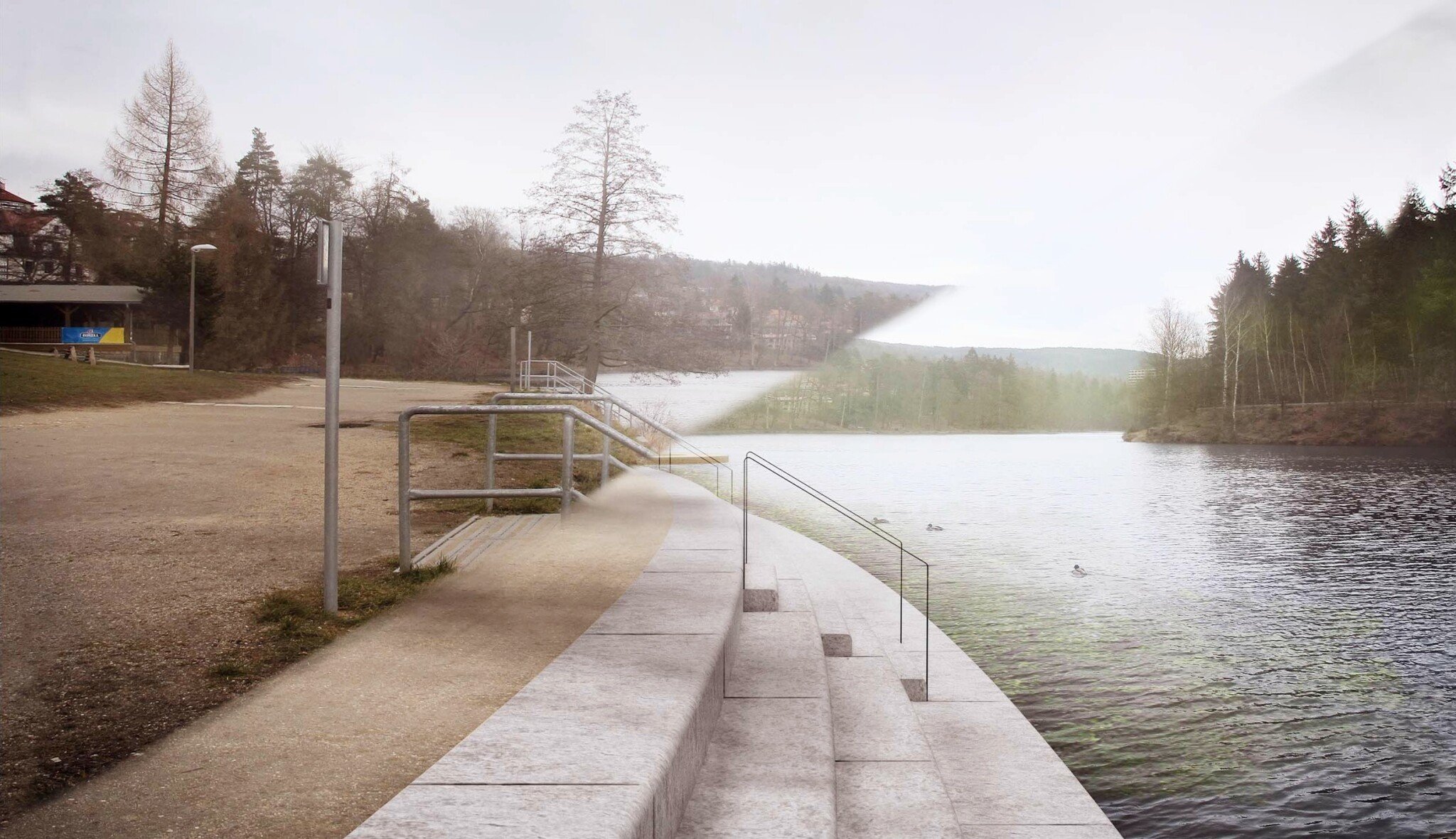Libereckou přehradu nepoznáte. Plán slibuje čistou vodu i nové náplavky