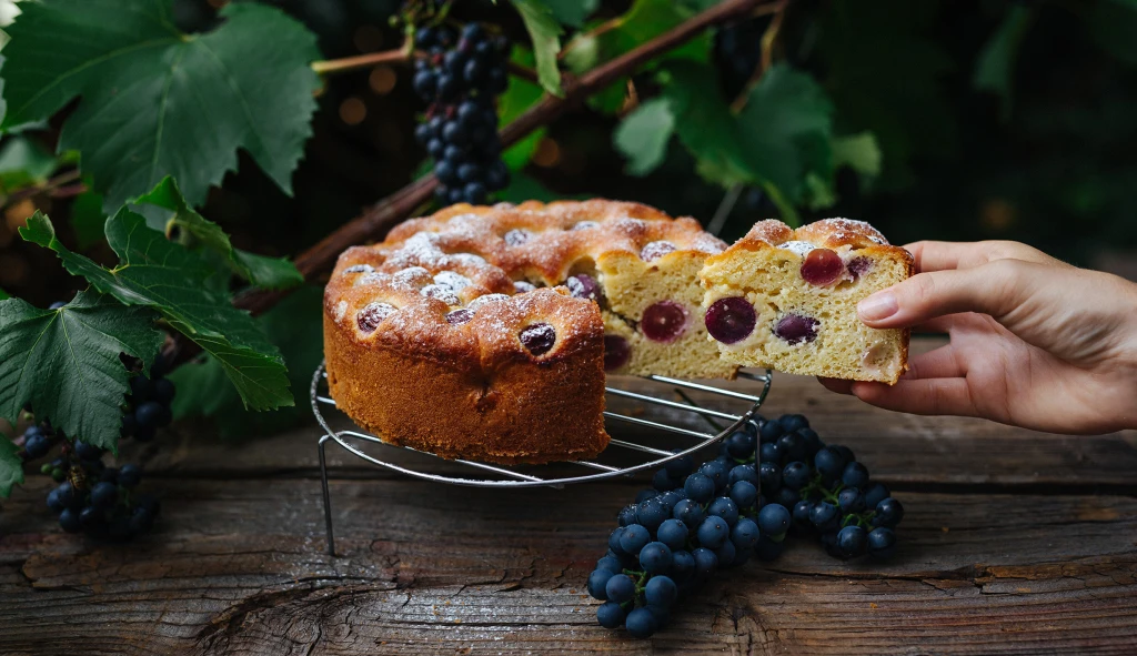 Torta Bertolina. V&nbsp;Lombardii se víno nejen pije, ale i&nbsp;peče na způsob sladké focaccia