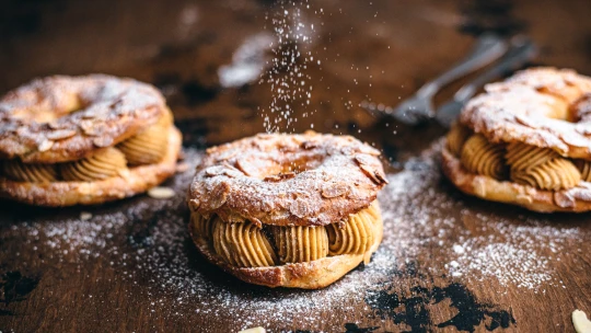 Paris–Brest aneb Věneček po&nbsp;francouzsku. Inspirací byl cyklistický závod, dnes si na něm pochutnává celý svět