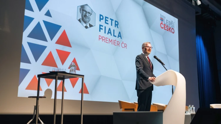 Premiér Petr Fiala na konferenci Lepší Česko 2022