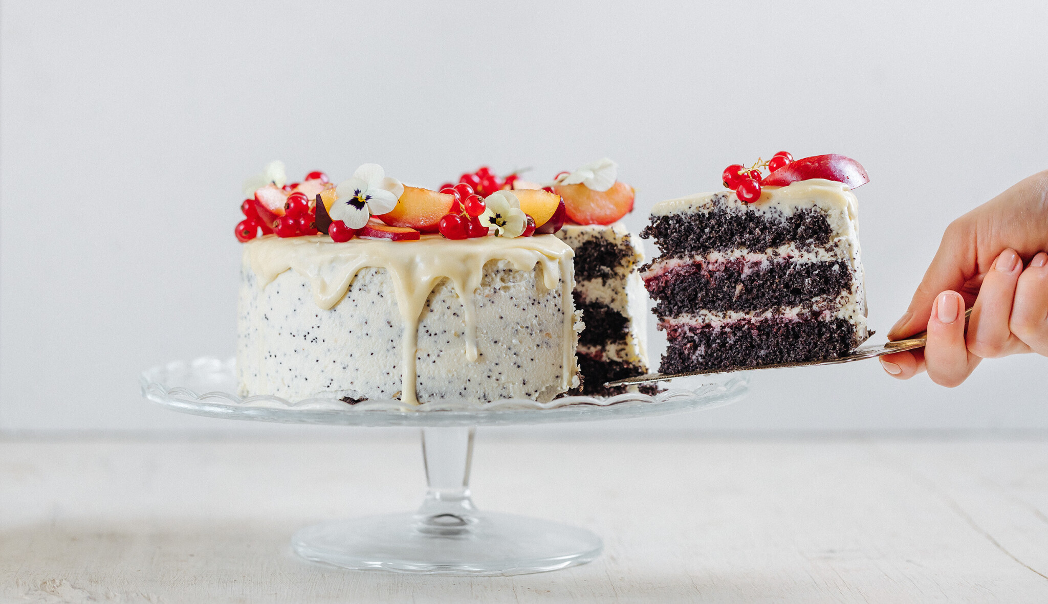 Bezlepkový dort plný vápníku & bílkovin: vláčný makový bez mouky