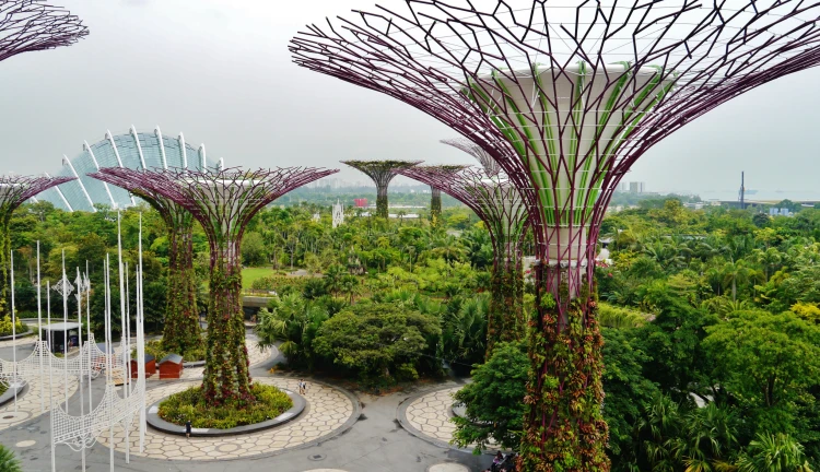 Garden city of Singapore, zelené město, město budoucnosti, Singapur