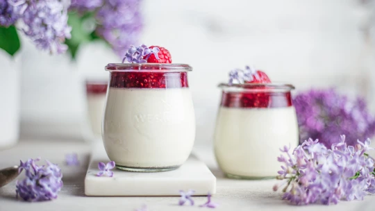 Netradiční chuť v tradičním dezertu. Vyměňte letos květinu pro maminku za šeříkovou panna cottu