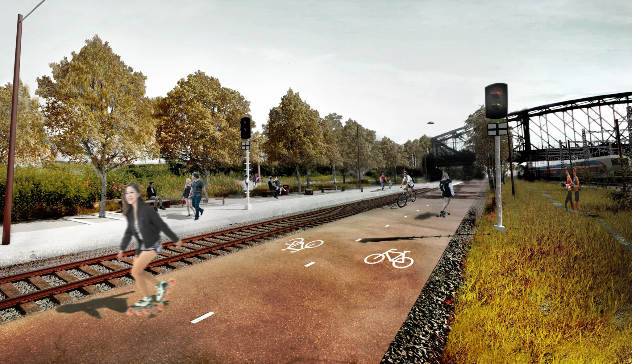 Praha chystá svoji High Line. Místo staré železnice bude promenáda