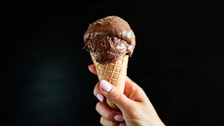 domaci cokoladova zmrzlina ze salka