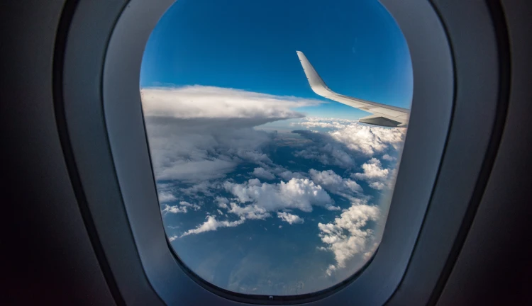 letadlo, okno, letenky