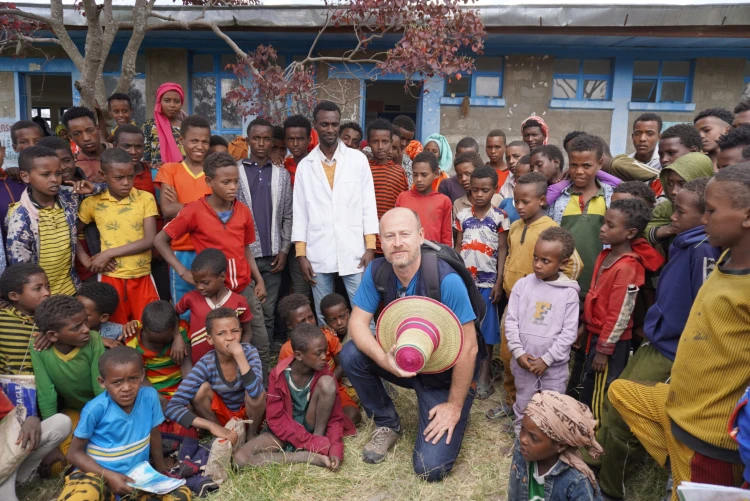 Tomáš Vyhnálek na misi v Etiopii