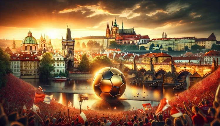 Velký fotbal v Praze, ilustrační foto