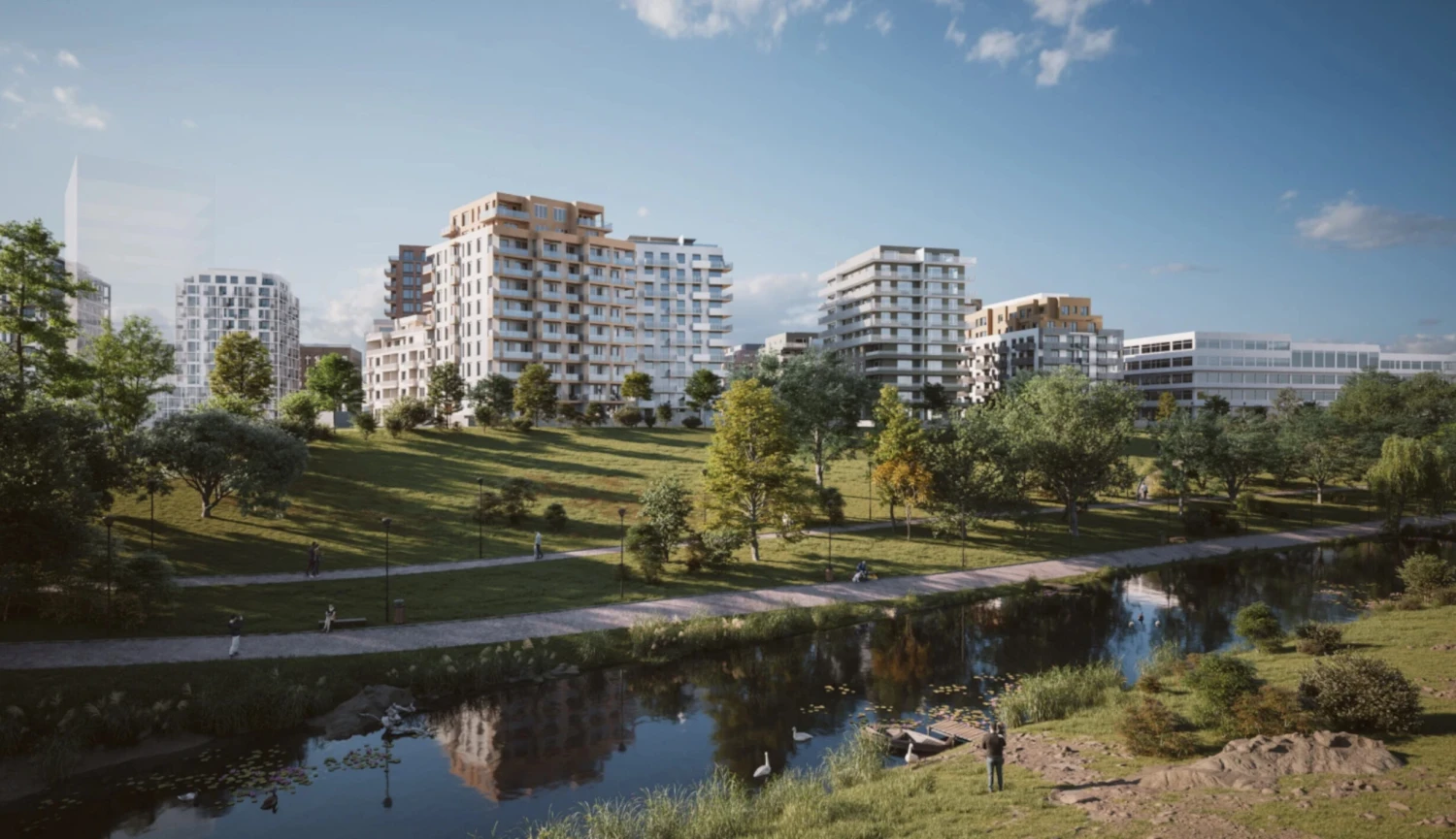 Stovky bytů, kanceláře, park. V Karlíně se staví skoro jako po povodních