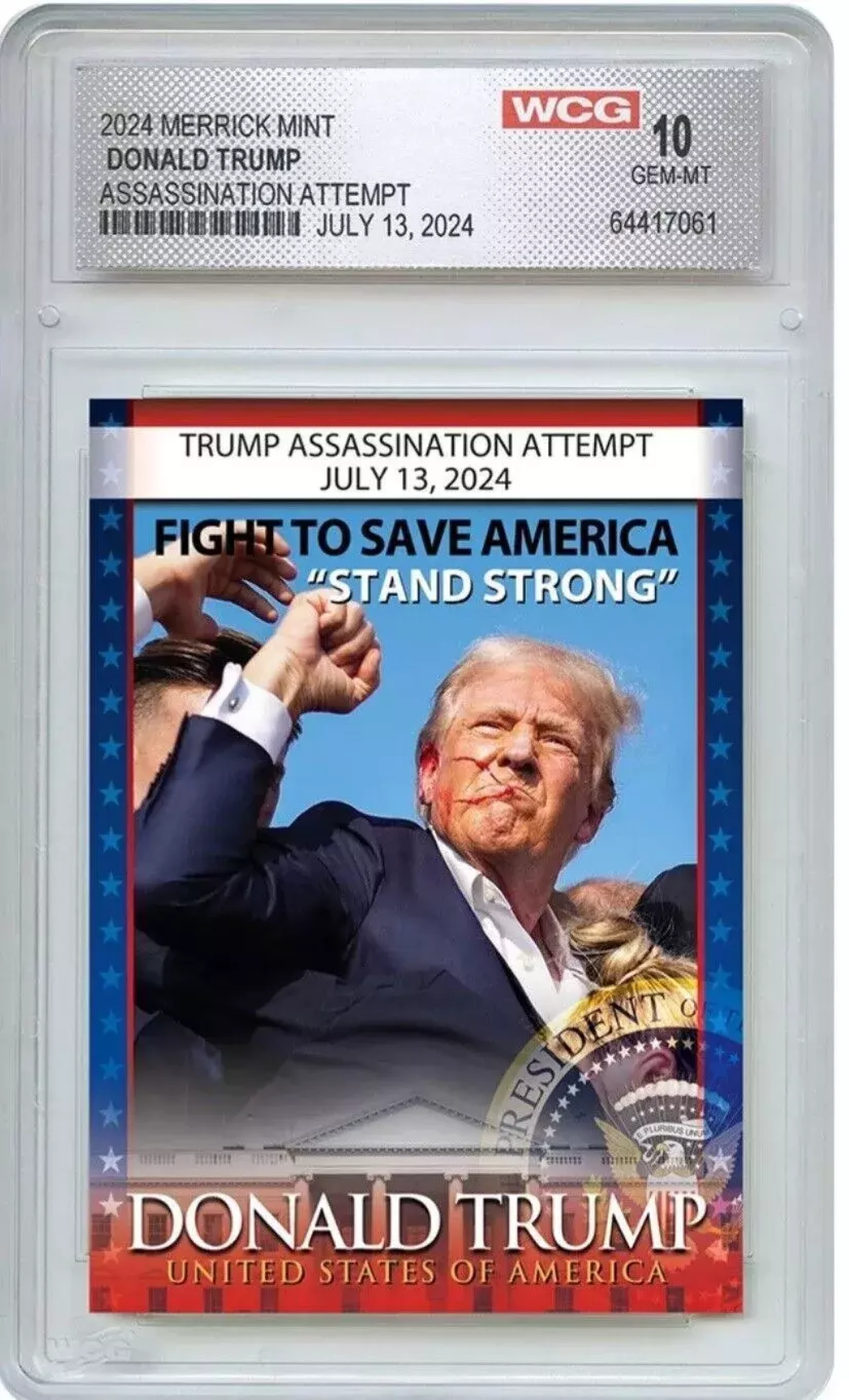 Hrací karta Trump atentát